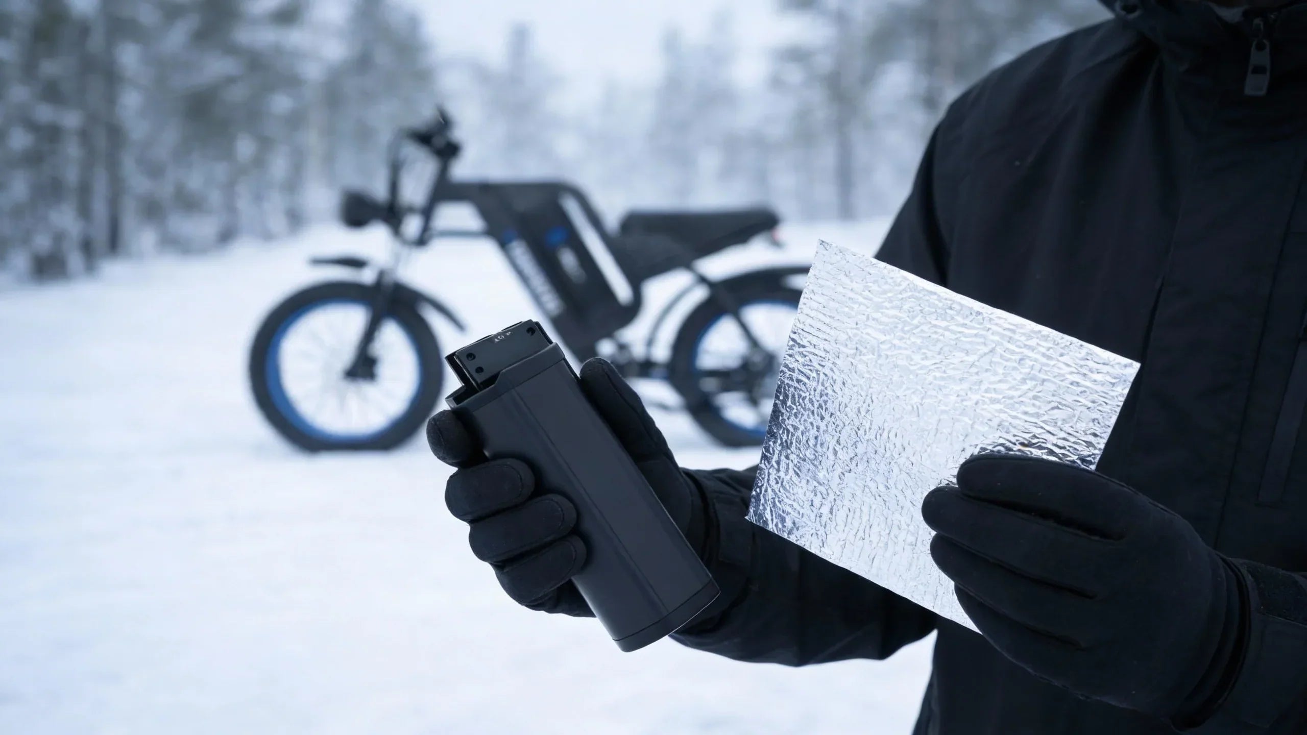 How to Insulate Your E-Bike Battery for Winter Foil Side In