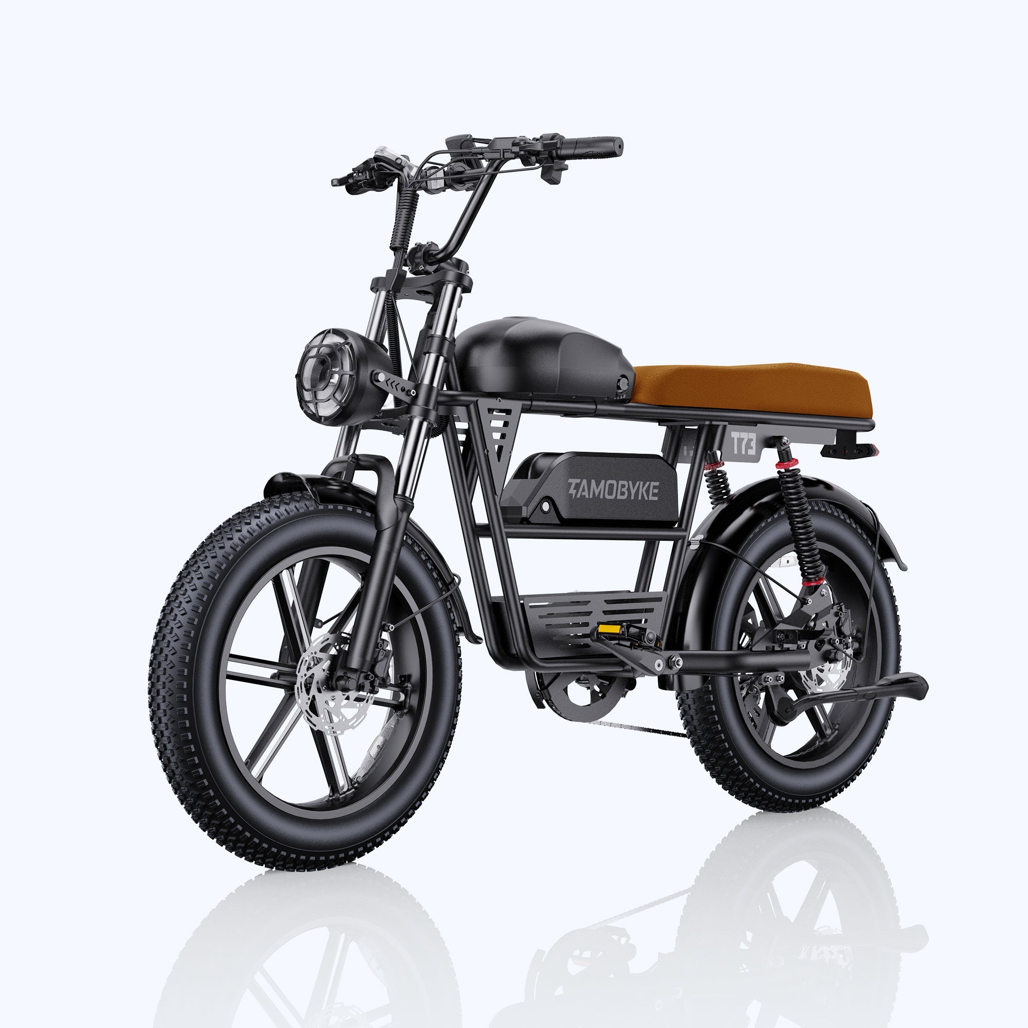 New T73 max E-bike Tamobyke Brown