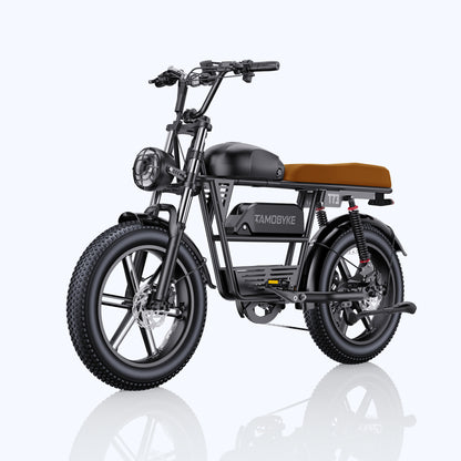 New T73 max E-bike Tamobyke Brown