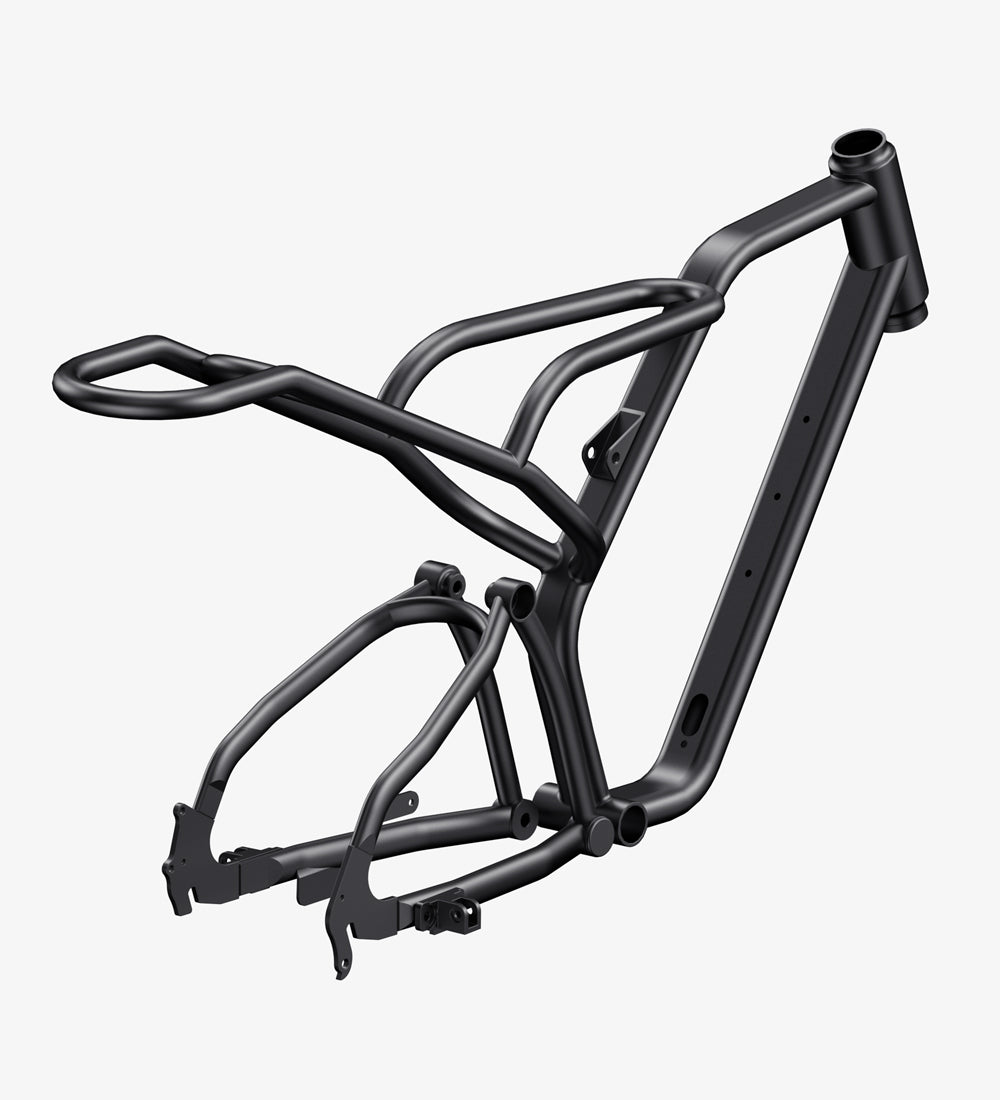 Tamobyke T60 electric bike strong high-carbon steel frame with 330 lbs payload capacity for heavy duty riding