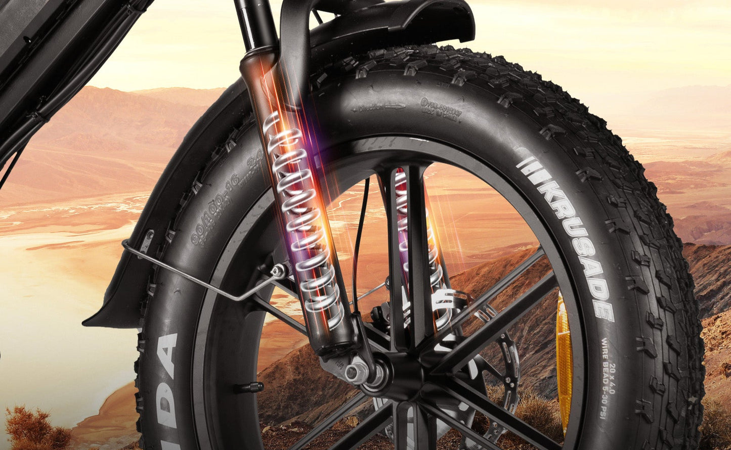 V20Plus Electric Bike with Rear Rack, 1500W Motor 48V 18.2AH Battery, Hydralic Brake, H6C Display,