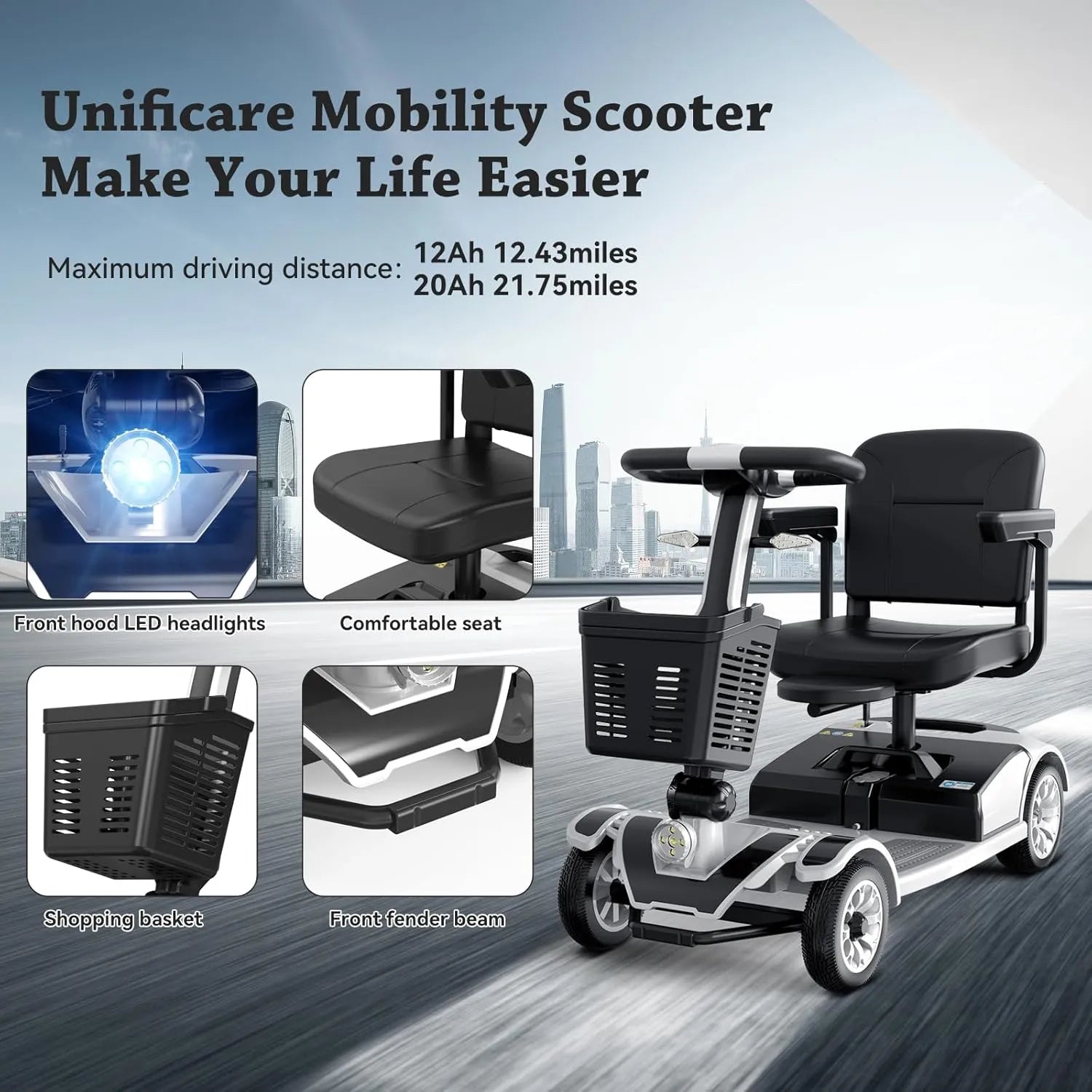 Tamobyke S-01 4 Wheel Mobility Scooter