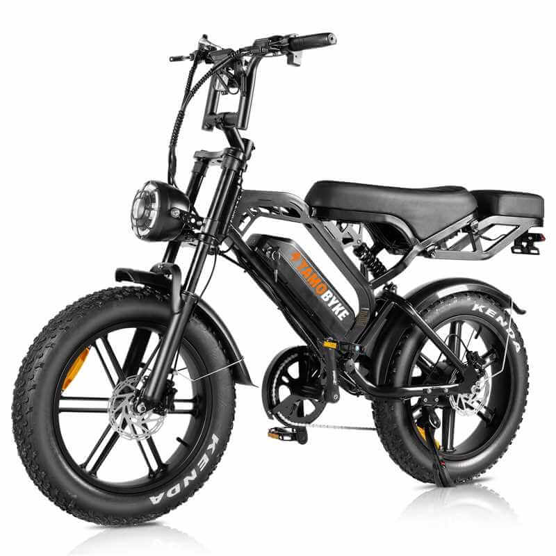 V20Plus Electric Bike with Rear Rack, 1500W Motor 48V 18.2AH Battery, Hydralic Brake, H6C Display,